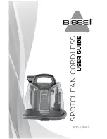 Bissell SPOTCLEAN CORDLESS 1570 series User Manual предпросмотр