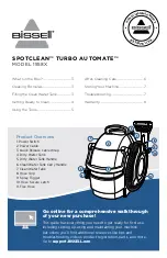 Предварительный просмотр 1 страницы Bissell SPOTCLEAN TURBO AUTOMATE 1558 Series Manual