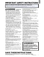 Предварительный просмотр 3 страницы Bissell STAIN ERASER 2005N Safety Instructions/Guarantee