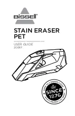 Bissell STAIN ERASER PET 2006F User Manual предпросмотр