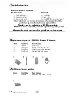 Предварительный просмотр 10 страницы Bissell Steam & Sweep 57F4 SERIES User Manual