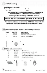 Preview for 10 page of Bissell Steam Mop Select 80K6 Series User Manual