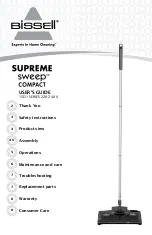 Bissell Supreme Sweep 15D1 Series User Manual preview