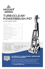 Предварительный просмотр 1 страницы Bissell TURBOCLEAN POWERBRUSH PET 2806 Series Manual