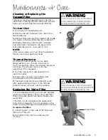 Предварительный просмотр 9 страницы Bissell VAC&STEAM 1977E User Manual