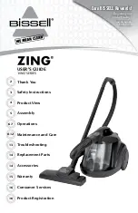 Bissell ZING 10M2 Series User Manual предпросмотр