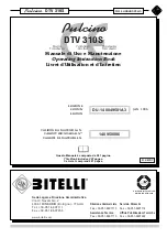 Bitelli Pulcino DTV 310S Operating Instructions Book Manual preview