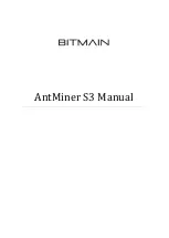 BITMAIN AntMiner S3 Manual preview