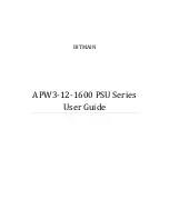 BITMAIN APW3-12-1600 Series User Manual preview