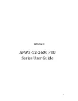 BITMAIN apw5-12-2600 series User Manual предпросмотр