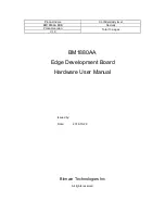 Предварительный просмотр 1 страницы BITMAIN BM1880AA Hardware User Manual