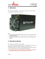 Preview for 3 page of BITMAIN C1 Manual