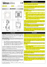 Предварительный просмотр 2 страницы BITRONVIDEO AV2010/34 Quick Start Manual