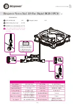 Bitspower Notos Xtal 120 Fan Digital RGB Instruction Manual предпросмотр