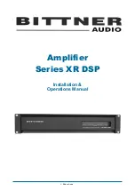 Предварительный просмотр 1 страницы bittner XR 4000 DSP Installation & Operation Manual