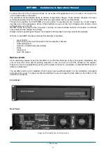 Предварительный просмотр 3 страницы bittner XR 4000 DSP Installation & Operation Manual