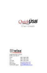 Предварительный просмотр 1 страницы Bitwise QuickUSB User Manual