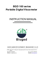 Biuged Laboratory Instruments BGD 160/1 Instruction Manual предпросмотр