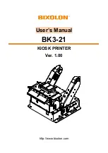 BIXOLON BK3-21 User Manual preview