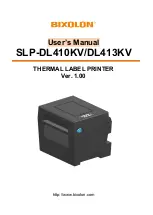 BIXOLON SLP-DL410KV User Manual предпросмотр