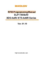 Предварительный просмотр 1 страницы BIXOLON SLP-TX40xR Series Programming Manual