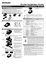 BIXOLON SPP-A200 Installation Manual предпросмотр