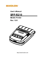 BIXOLON SPP-R210 User Manual preview