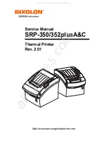 Preview for 1 page of BIXOLON SPR-350plus Service Manual