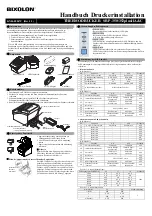 BIXOLON SRP-350plusIIA Printer Installation Manual предпросмотр