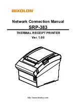 Preview for 1 page of BIXOLON SRP-383 Network Connection Manual