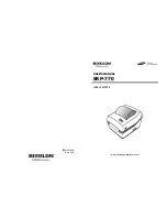 Предварительный просмотр 1 страницы BIXOLON SRP 770 - B/W Direct Thermal Printer User Manual