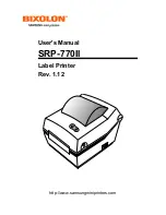 BIXOLON SRP-770II User Manual предпросмотр