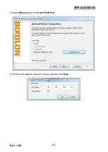Предварительный просмотр 8 страницы BIXOLON SRP-QE300 Network Connection Manual