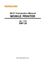 BIXOLON XM7-20 Connection Manual предпросмотр