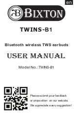 Preview for 1 page of BIXTON TWINS-B1 User Manual