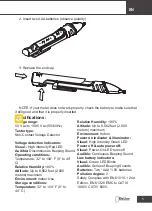 Предварительный просмотр 5 страницы BizLine BIZ 780 310 Instruction Manual