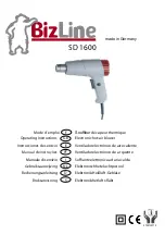 Preview for 1 page of BizLine SD 1600 Operating Instructions Manual