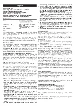 Preview for 6 page of BizLine SD 1600 Operating Instructions Manual