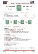 BJ BJ3078 Instruction Manual предпросмотр