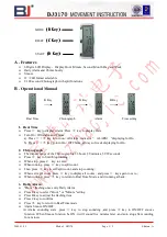 Preview for 1 page of BJ BJ3170 Movement Instruction