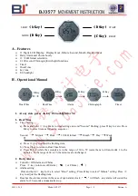 BJ BJ3577 Movement Instruction preview