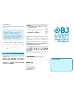 Предварительный просмотр 2 страницы BJLive BJ-214 User Manual