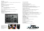 Предварительный просмотр 2 страницы BK Audio Liberty One Manual