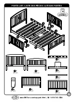 Предварительный просмотр 7 страницы BK FURNITURE HARRISBURG TODDLER BED RC5010 Assembly