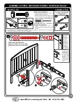 Предварительный просмотр 8 страницы BK FURNITURE HARRISBURG TODDLER BED RC5010 Assembly