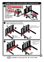 Предварительный просмотр 9 страницы BK FURNITURE HARRISBURG TODDLER BED RC5010 Assembly