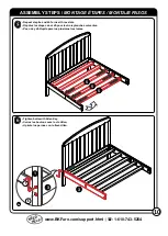 Предварительный просмотр 10 страницы BK FURNITURE HARRISBURG TODDLER BED RC5010 Assembly