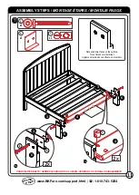 Предварительный просмотр 11 страницы BK FURNITURE HARRISBURG TODDLER BED RC5010 Assembly