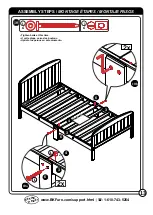 Предварительный просмотр 13 страницы BK FURNITURE HARRISBURG TODDLER BED RC5010 Assembly