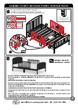 Предварительный просмотр 14 страницы BK FURNITURE HARRISBURG TODDLER BED RC5010 Assembly